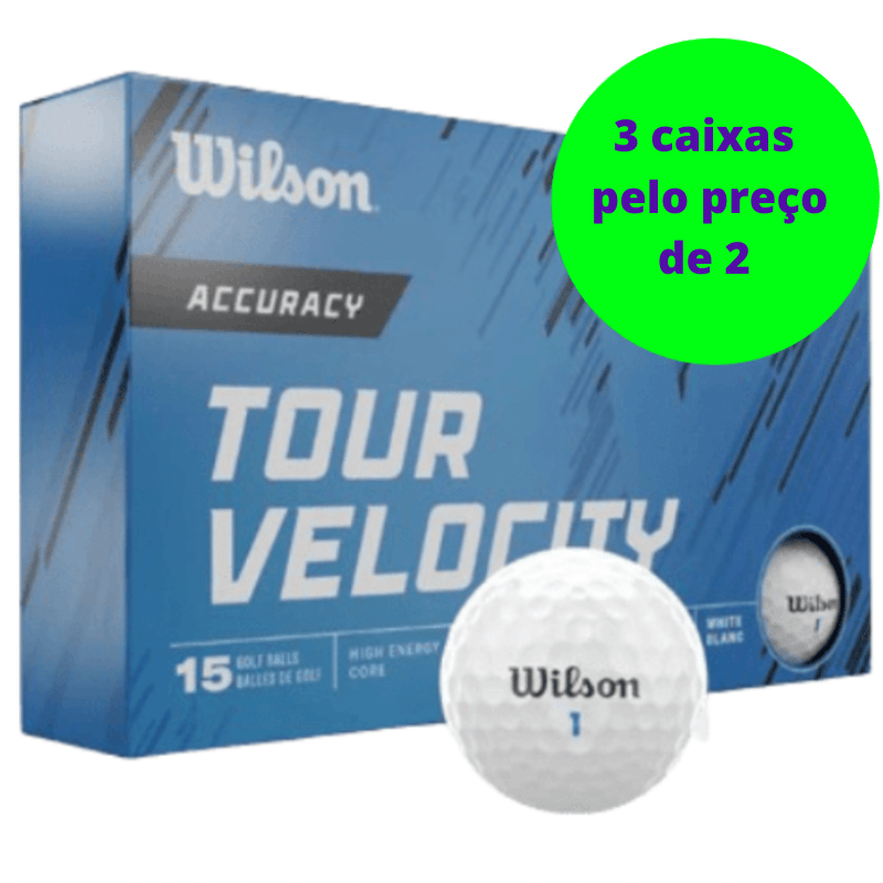 Balles de golf Wilson - Tour Velocity accuracy x15 Blanc - Horslimits - balles de golf