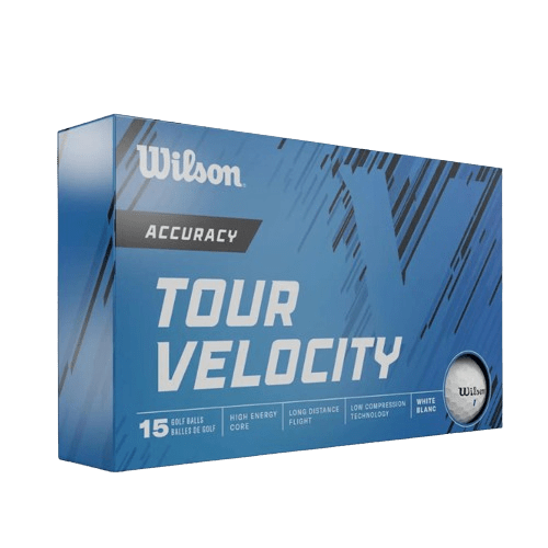 Balles de golf Wilson - Tour Velocity accuracy x15 Blanc PT - Horslimits - balles de golf