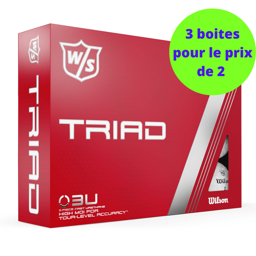 Balles de golf Wilson - Triad x12 Blanc