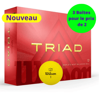 Balles de golf Wilson - Triad x12 Jaune - Horslimits - balles de golf