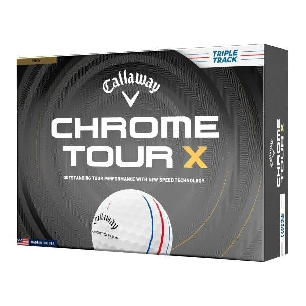 Callaway - 12 Boîtes Chrome Soft Tour X Triple Track logotées - Horslimits - balles de golf