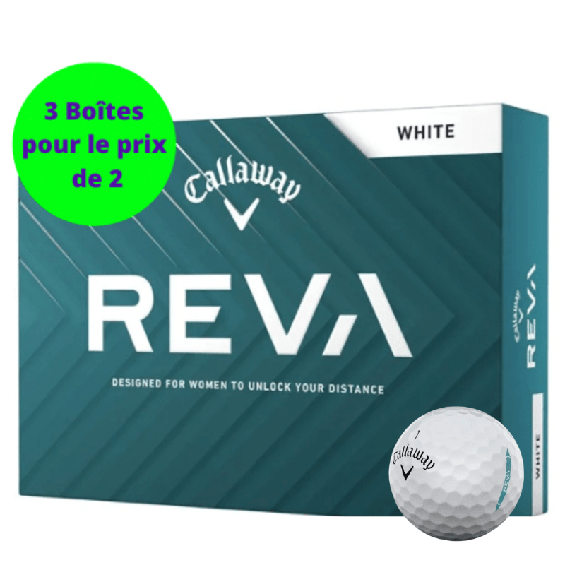 Callaway - Reva Pearl x12 Blanc PT - Horslimits - balles de golf