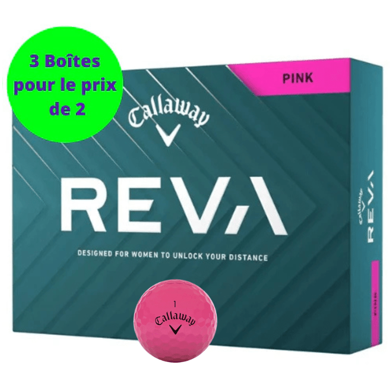 Callaway - Reva Pearl x12 Rose - Horslimits - balles de golf