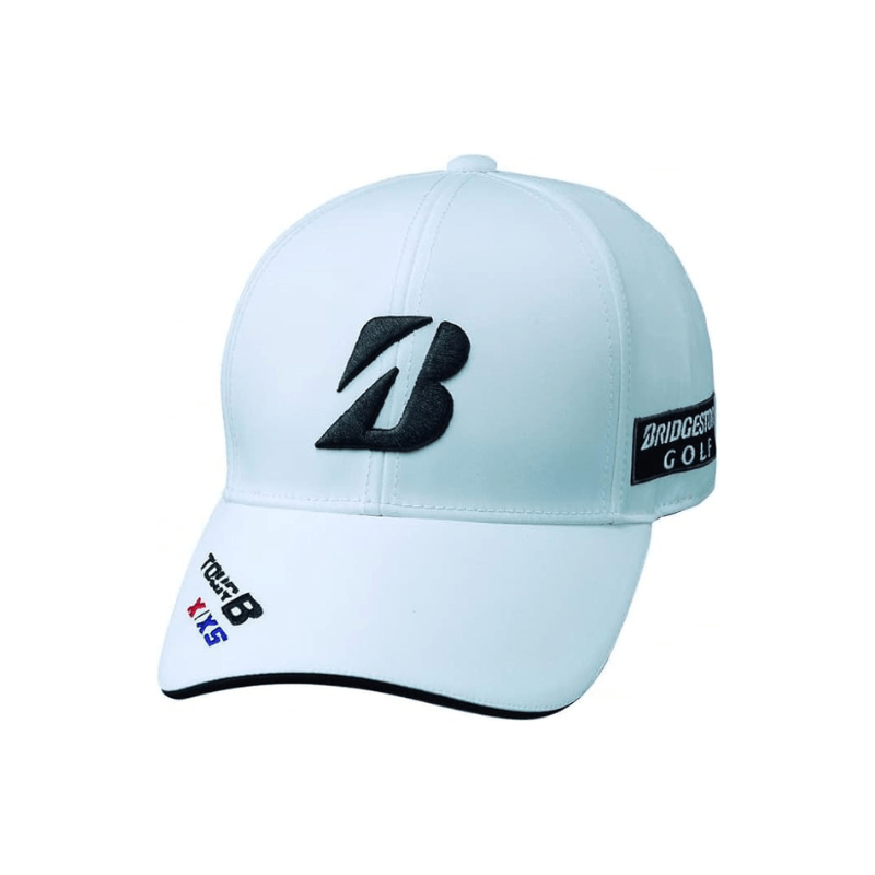 Casquette Bridgestone Pro Model Mens Cap Blanc Noir - Horslimits - balles de golf