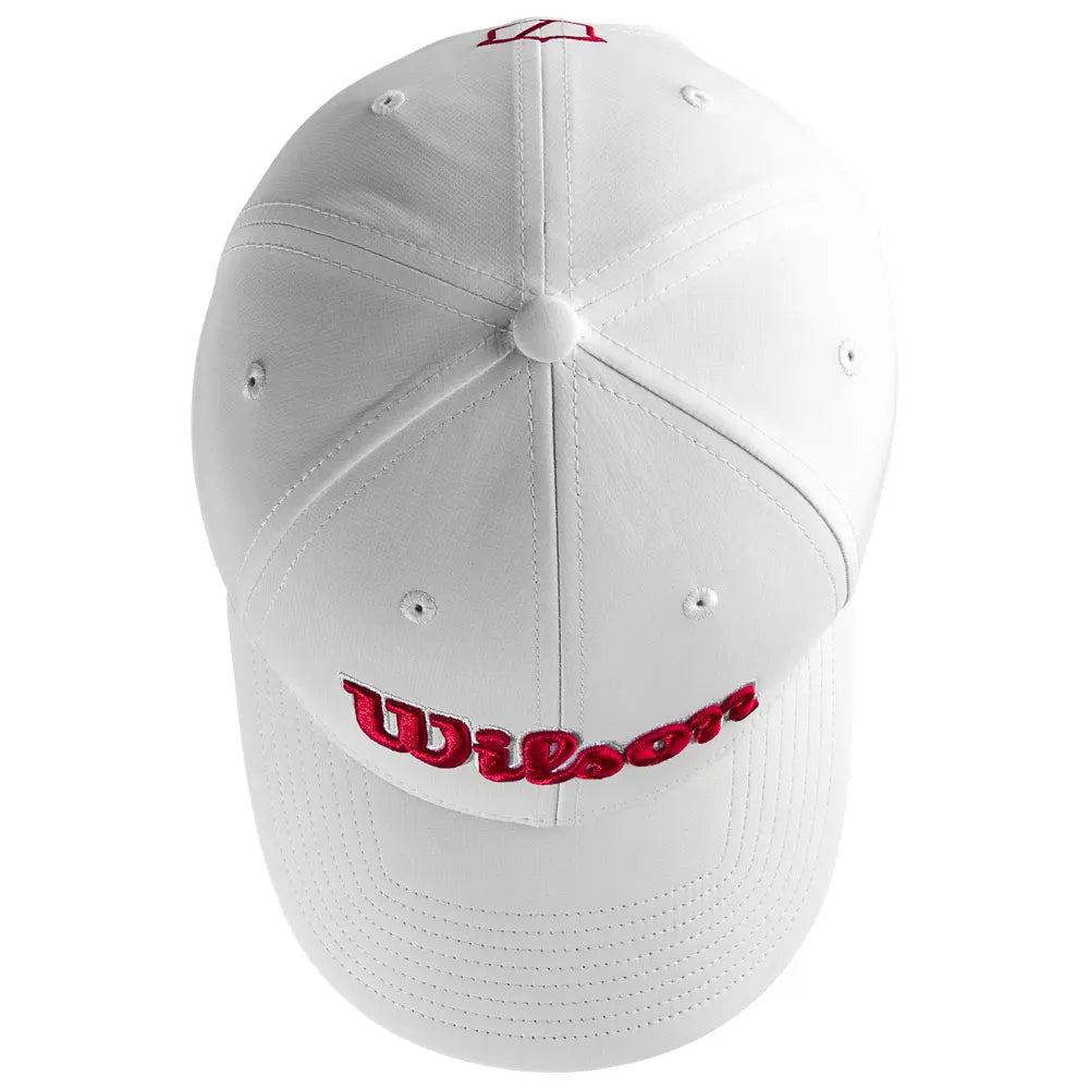 Casquette Wilson Tour Cap Blanc/rouge - Horslimits - balles de golf