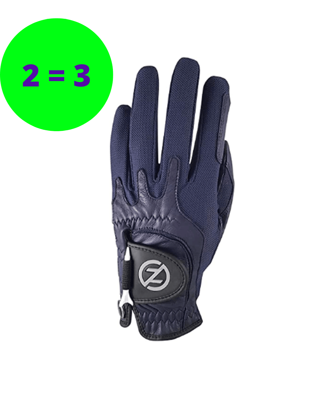Gants de golf cuir cabretta - Zero Friction - Homme - Main gauche - Bleu Marine - Horslimits - balles de golf