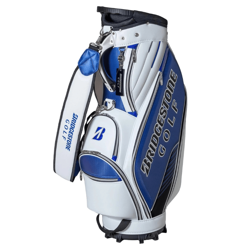 Sac de Golf cart bag Bridgestone CB - Blanc / Bleu - Horslimits - balles de golf