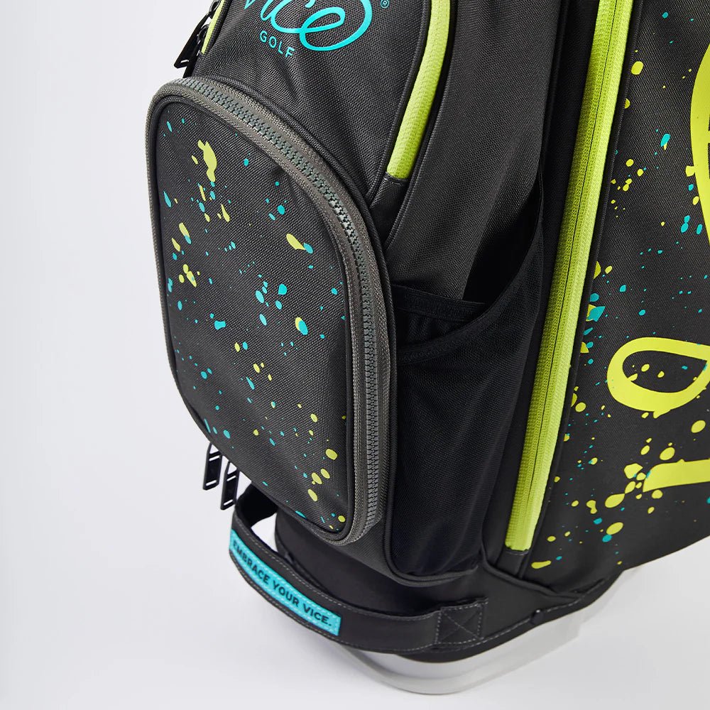 Sac de golf - Vice Aero - Gris Foncé et jaune - Horslimits - balles de golf