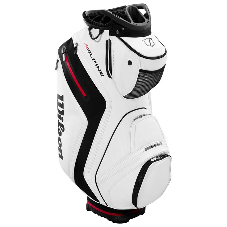 Sac de Golf - Wilson Staff - Sac chariot ALPINE CART BAG – Blanc / Noir - Horslimits - balles de golf