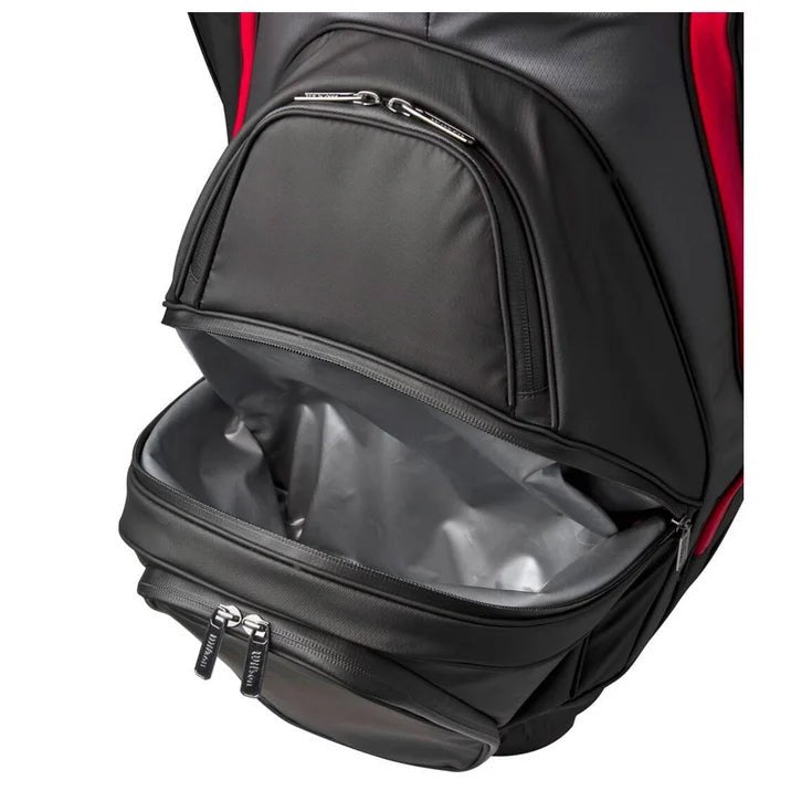 Sac de Golf - Wilson Staff - Sac chariot ALPINE CART BAG – Noir / Rouge - Horslimits - balles de golf