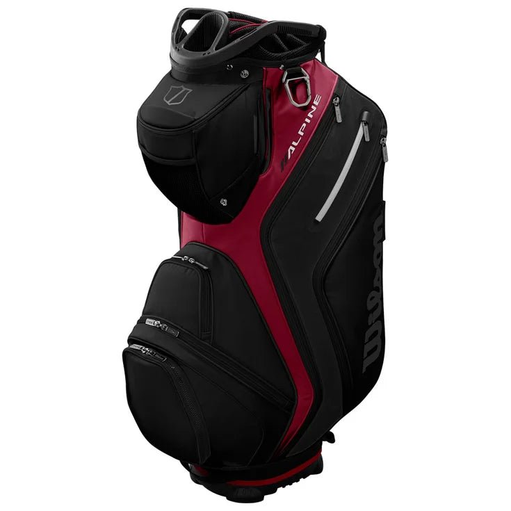 Sac de Golf - Wilson Staff - Sac chariot ALPINE CART BAG – Noir / Rouge - Horslimits - balles de golf