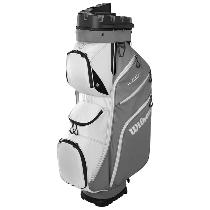 Sac de Golf - Wilson Staff - Sac chariot iLock Cart Blanc - Gris - Noir - Horslimits - balles de golf