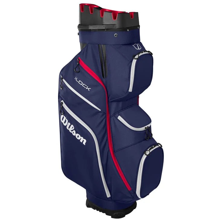 Sac de Golf - Wilson Staff - Sac chariot iLock Cart Bleu marine / Rouge - Horslimits - balles de golf