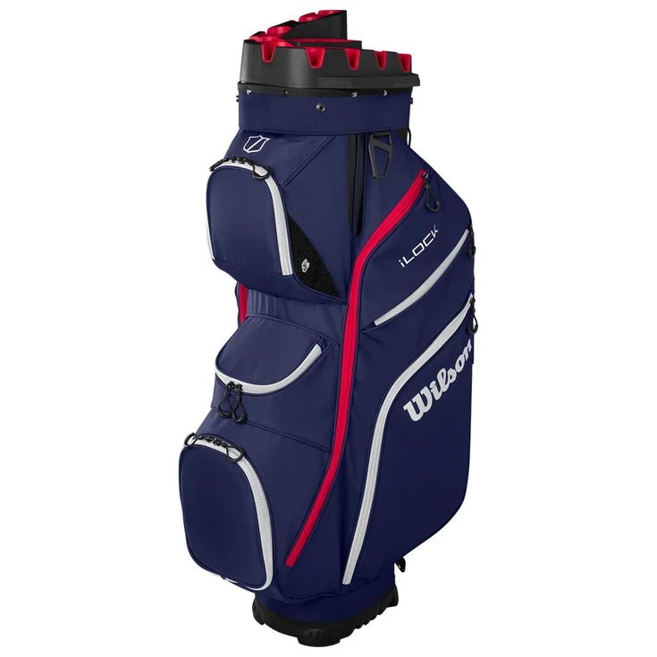 Sac de Golf - Wilson Staff - Sac chariot iLock Cart Bleu marine / Rouge - Horslimits - balles de golf
