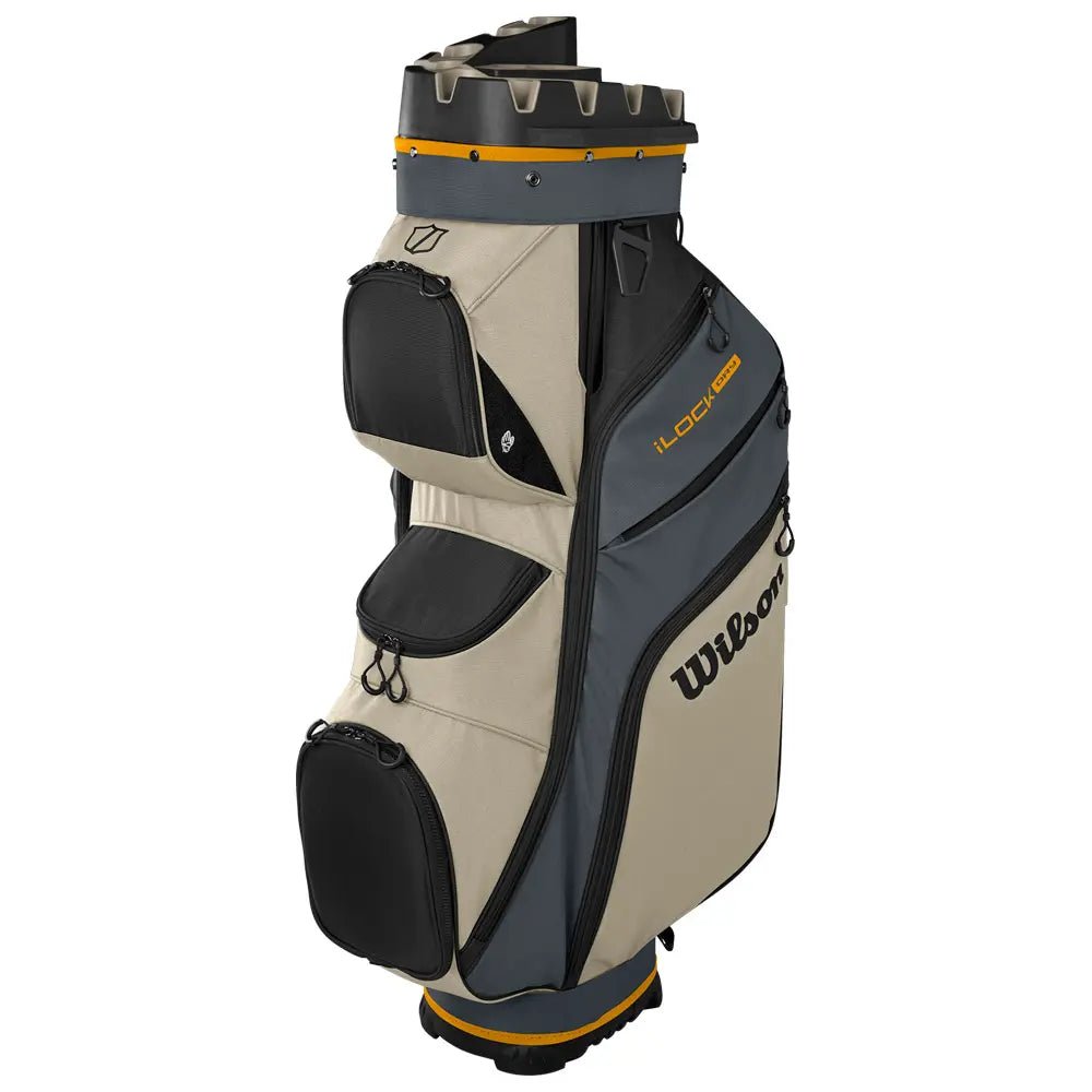 Sac de Golf - Wilson Staff - Sac chariot iLock Cart Gris - Khaki - Orange - Horslimits - balles de golf
