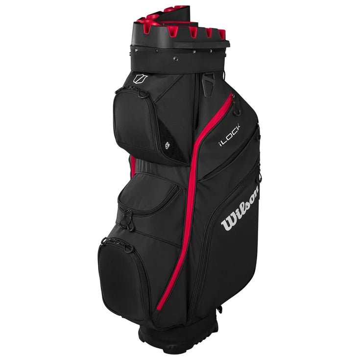 Sac de Golf - Wilson Staff - Sac chariot iLock Cart Noir et Rouge - Horslimits - balles de golf
