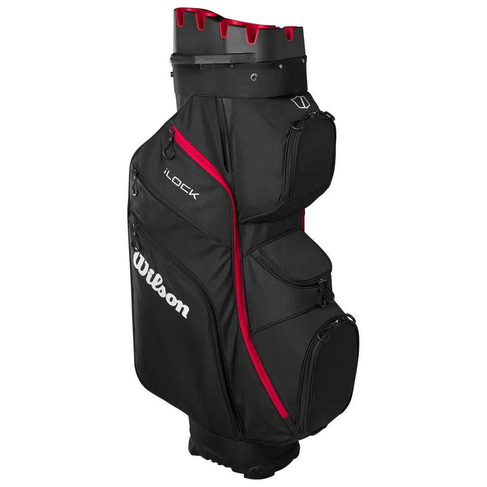Sac de Golf - Wilson Staff - Sac chariot iLock Cart Noir et Rouge - Horslimits - balles de golf