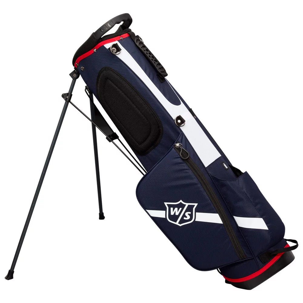 Sac de Golf - Wilson Staff - Sac trepied QS Stand Bleu marine Blanc et rouge - Horslimits - balles de golf