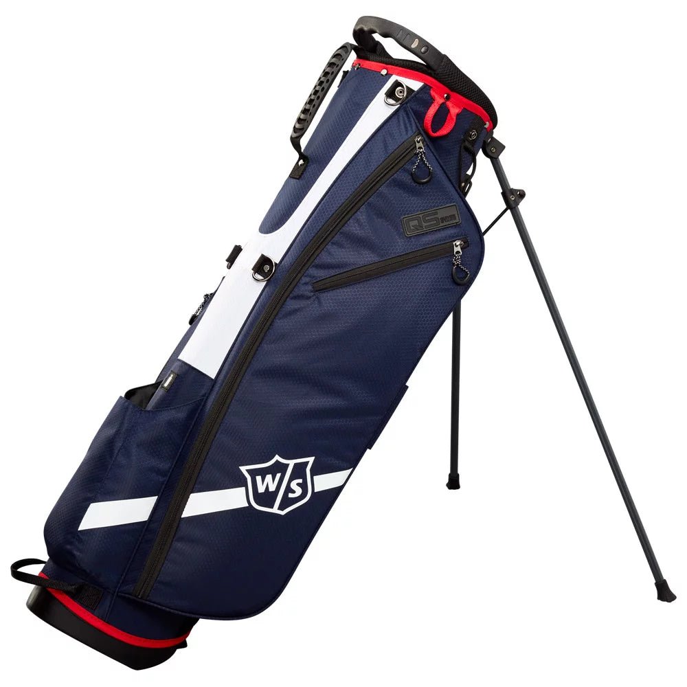 Sac de Golf - Wilson Staff - Sac trepied QS Stand Bleu marine Blanc et rouge - Horslimits - balles de golf