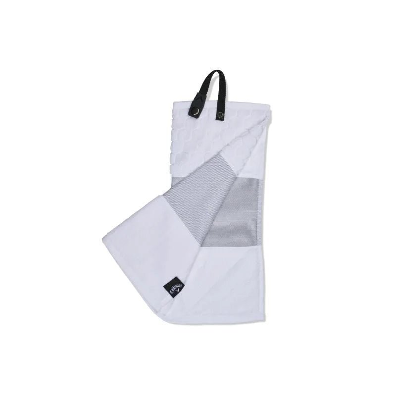 Serviette Callaway TRI - FOLD Blanc et Gris - Horslimits - balles de golf