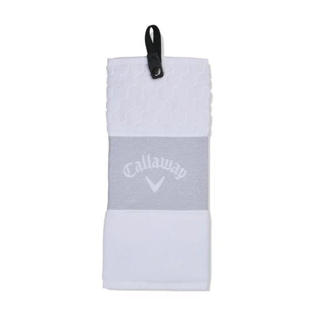 Serviette Callaway TRI - FOLD Blanc et Gris - Horslimits - balles de golf