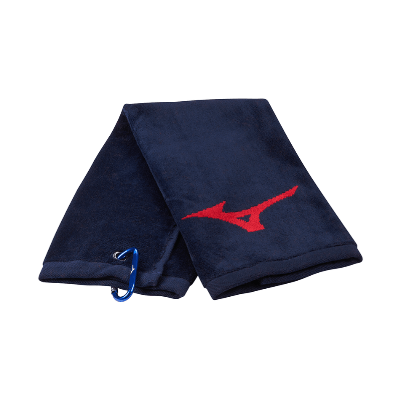 SERVIETTE MIZUNO RB TRIFOLD PACK 3 NAVY/ROUGE - Horslimits - balles de golf