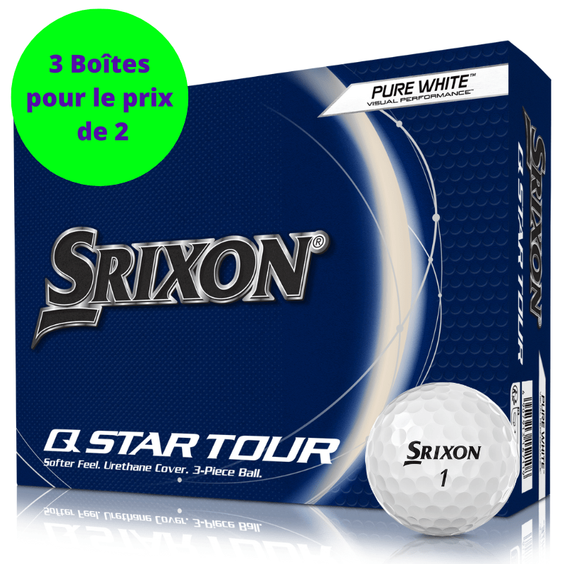 SRIXON | 12 Balles de golf Q - Star Tour 5 Blanc PT - Horslimits - balles de golf