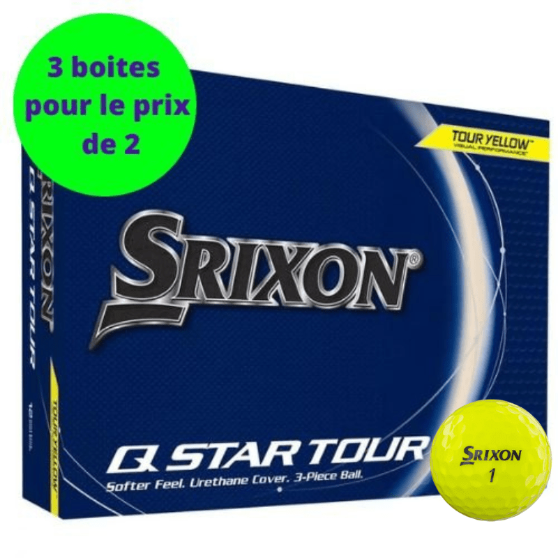 SRIXON | 12 Balles de golf Q - Star Tour 5 Jaune - Horslimits - balles de golf