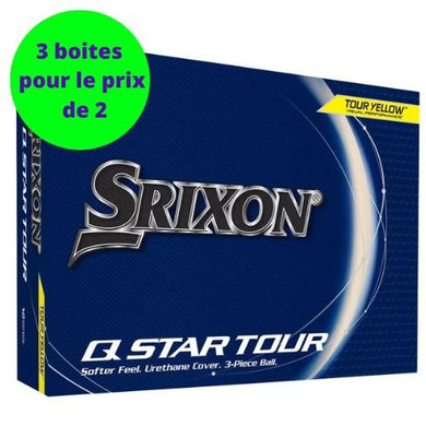 SRIXON | 12 Balles de golf Q-Star Tour 5 Jaune - Horslimits - balles de golf