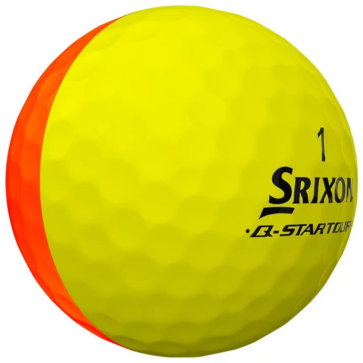 Srixon - Q-star Tour Divide x12 jaune et Orange - Horslimits - balles de golf