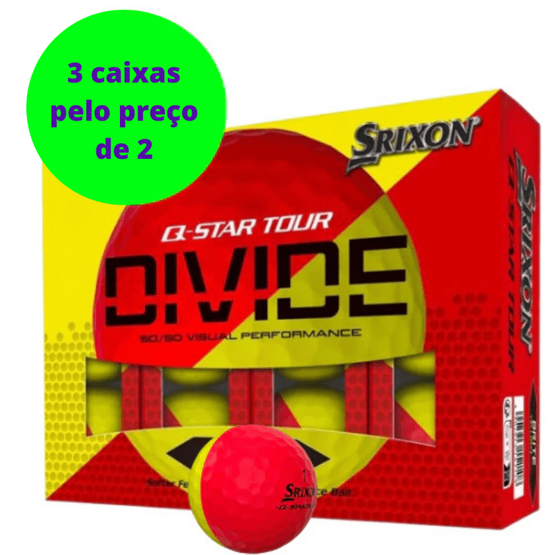 Srixon - Q - star Tour Divide x12 jaune et rouge - Horslimits - balles de golf