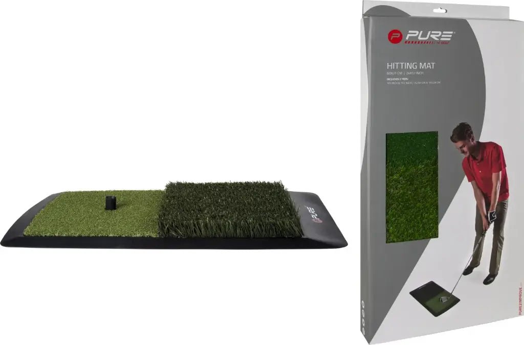 Tapis de Frappe Pure2Improve 60x31cm + 2 Tees - Horslimits - balles de golf