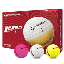 Charger l&#39;image dans la galerie, Taylormade - Speed Soft - 3 boites logotées - Horslimits - balles de golf
