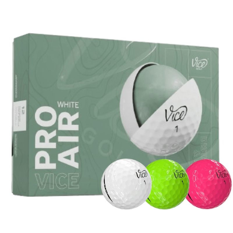 Vice - 5 boites de Vice Pro Air Logotées x12 Blanc - Horslimits - balles de golf