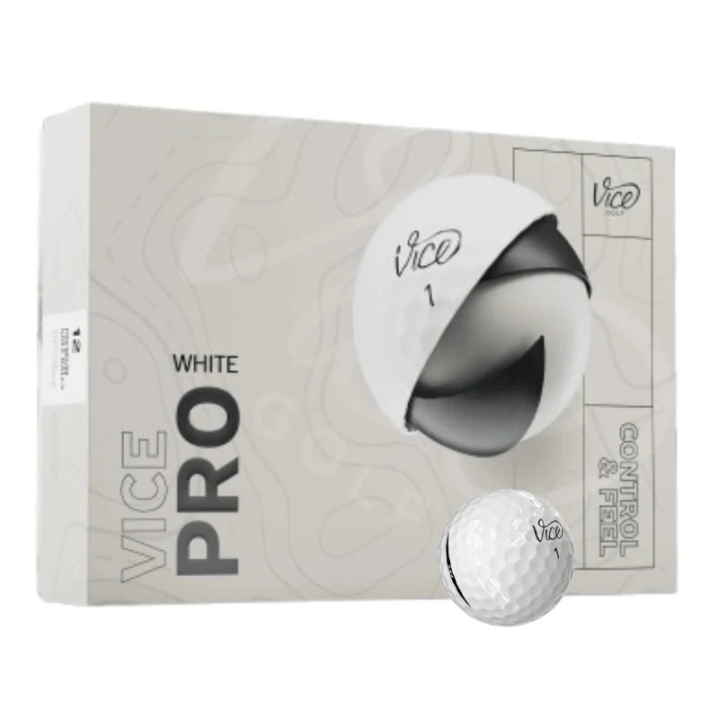 Vice - 5 boites de Vice Pro Logotées x12 Blanc - Horslimits - balles de golf