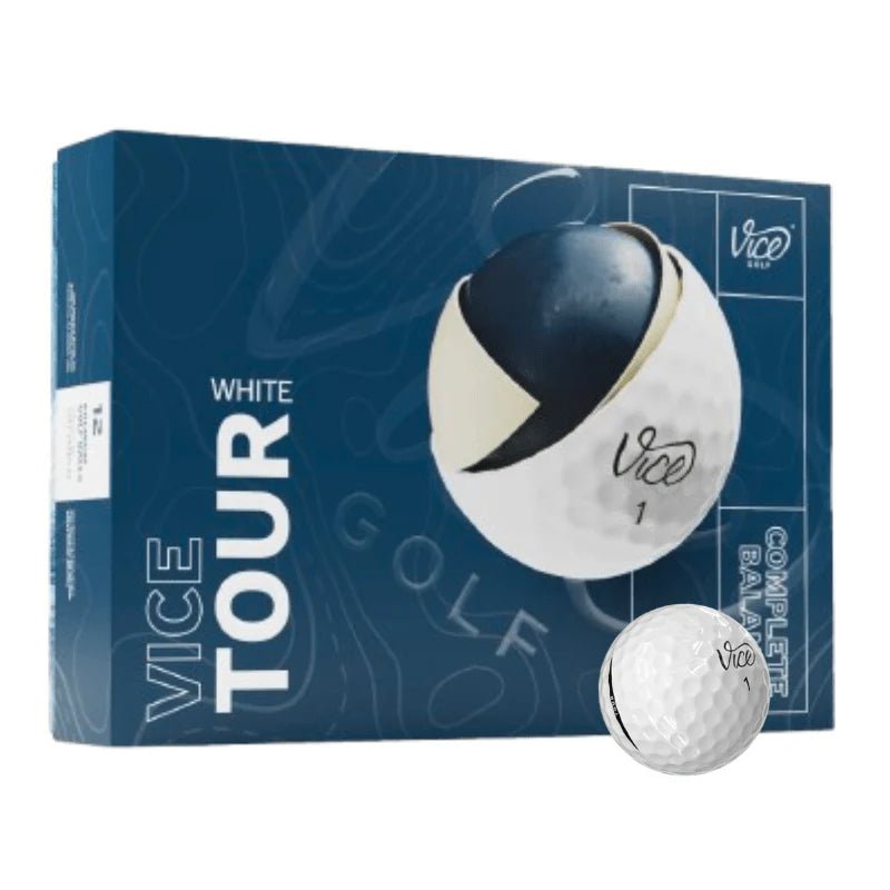 Vice - 5 boites de Vice Tour Logotées x12 Blanc - Horslimits - balles de golf