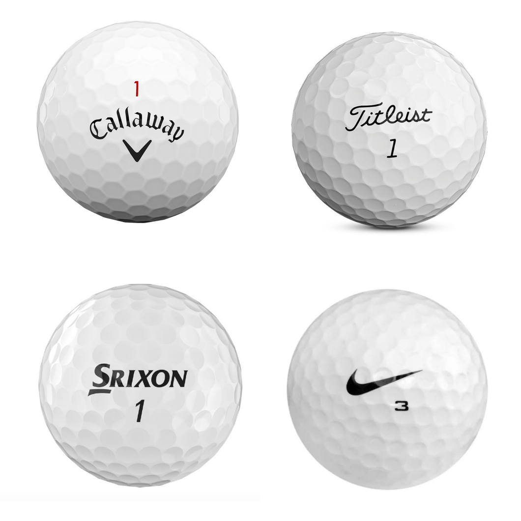 100 Balles de golf d'occasion - Mix marques :Srixon - Callaway - Titleist - Taylormade...Qualité AAAA - Horslimits - balles de golf