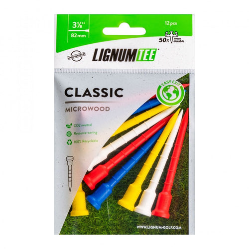 12 Tees Lignum Couleurs 82 mm - Horslimits - balles de golf