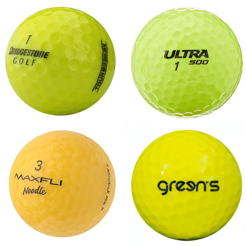 25 Balles de golf d'occasion Qualité AAA - Mix marque jaune Qualité AAAA - Horslimits - balles de golf