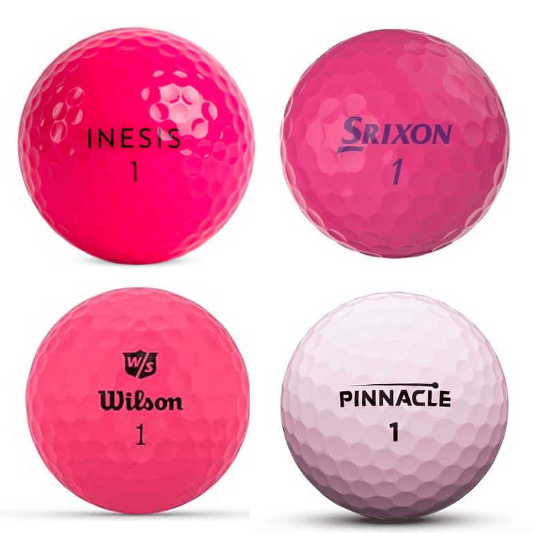 25 balles d'occasion Rose - Mix marques - Qualité AAAA - Horslimits - balles de golf