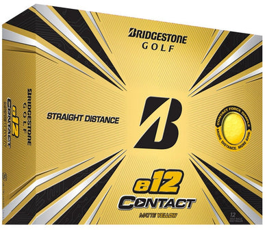 Balles de golf Bridgestone - E12 Contact Matte x12 Jaunes - Horslimits - balles de golf