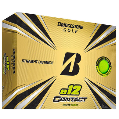 Balles de golf Bridgestone - E12 Contact Matte x12 Vert - Horslimits - balles de golf