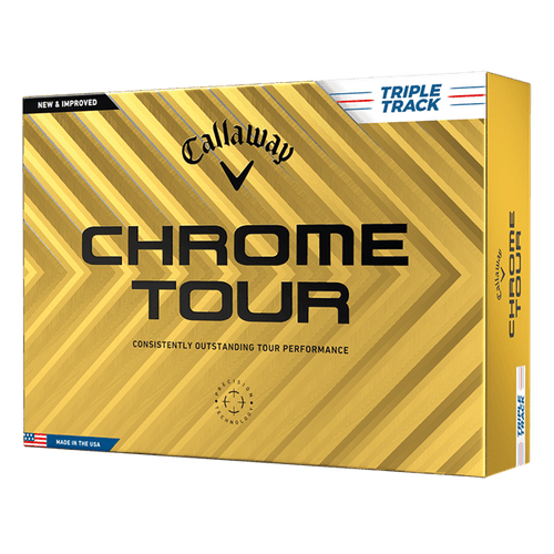 Balles de golf Callaway - Chrome Soft Tour Triple Track logotées x12 Blanc - Horslimits - balles de golf