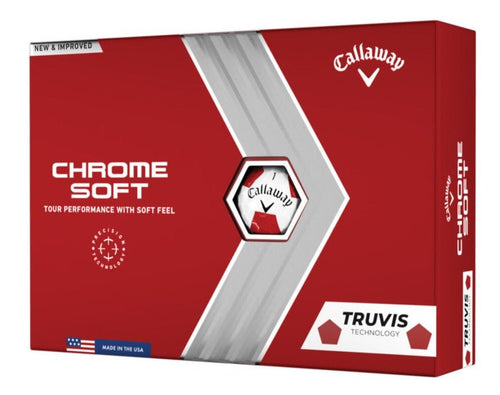 Balles de golf Callaway - Chrome Soft Truvis x12 Blanc - Horslimits - balles de golf