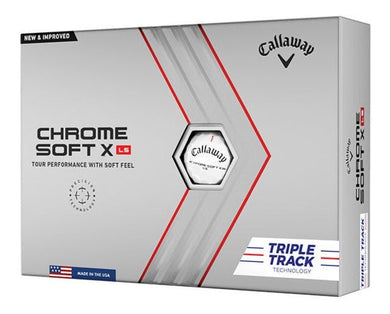 Balles de golf Callaway - Chrome Soft X Low Spin triple track x12 Blanc - Horslimits - balles de golf