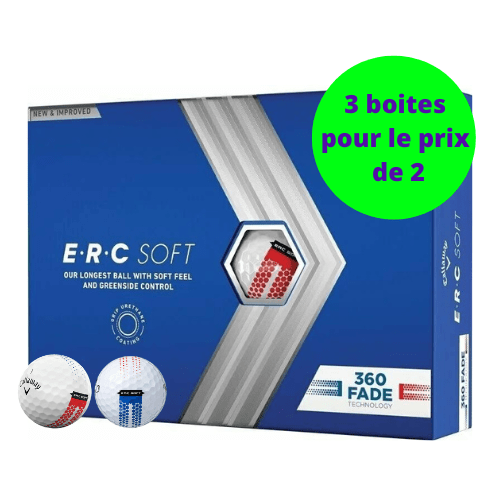 Balles de golf Callaway - ERC Soft 360° Fade x12 Blanc - Horslimits - balles de golf