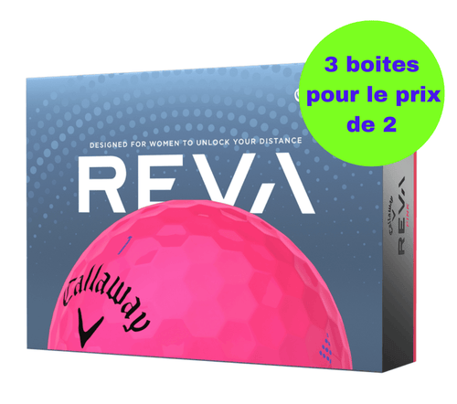 Balles de golf Callaway - Reva Pearl x12 Rose - Horslimits - balles de golf