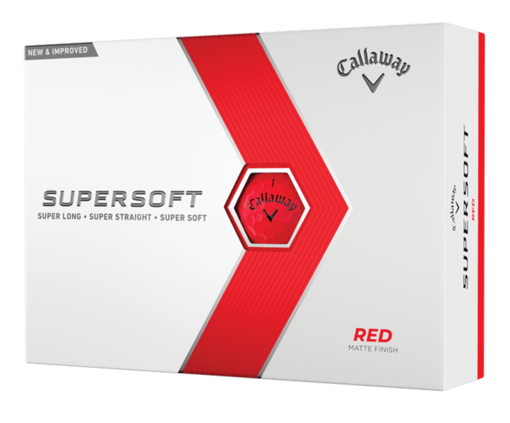 Balles de golf Callaway - Supersoft Matte x12 Rouge - Horslimits - balles de golf
