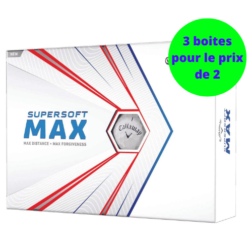 Balles de golf Callaway - Supersoft Max x12 Blanc - Horslimits - balles de golf