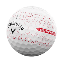 Cargar imagen en el visor de la galería, Balles de golf Callaway - Supersoft SPLATTER 360 x12 Blanc / rouge - Horslimits - balles de golf
